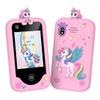 Kids Smart Toy Phone Pink 2.8" Touchscreen with Dual Cameras 17 Puzzle Games 13 Habit Tracking Alarms Christmas/Birthday Gift for 3-10 Year Old Boys Girls Travel Educational Toy view 1
