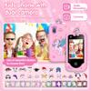 Kids Smart Toy Phone Pink 2.8" Touchscreen with Dual Cameras 17 Puzzle Games 13 Habit Tracking Alarms Christmas/Birthday Gift for 3-10 Year Old Boys Girls Travel Educational Toy view 3