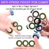 Cevioce 15 PCS Magnetic Ring Fidget Toys Set,ADHD Anxiety Magnetic Finger Spinner Pack for Adults and Teens,Kids Coolest Magnet Stress Relief Toy for 8+ Year Old Boys Girls Present view 3