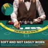 ZLHETWT Game Table Cover, Card Table Pad Double Side Poker Pad, Casino Texas Hold'em Layout, Anti Slip Mat, Soft Game Mat for Poker Cards Game Blackjack and Roulette for Family Games Casino (Style B) view 2