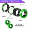 Cevioce 9 PCS Magnetic Ring Fidget Toys Set,ADHD Anxiety Magnetic Finger Spinner Pack for Adults and Teens,Kids Coolest Magnet Stress Relief Toy for 8+ Year Old Boys Girls Present view 2