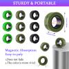 Cevioce 9 PCS Magnetic Ring Fidget Toys Set,ADHD Anxiety Magnetic Finger Spinner Pack for Adults and Teens,Kids Coolest Magnet Stress Relief Toy for 8+ Year Old Boys Girls Present view 3