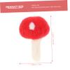 EPIGEIST 6Pcs DIY Felt Mushroom Decors for Craft Hair Band Accessories Headdress Decoration Material Fun and Chic DIY Supplies for Creative Projects Red view 2