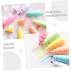 Abaodam 6Pcs Adorable Cartoon Highlighters Dual Tip Fluorescent Markers for Note Taking DIY Scrapbook for Students and Design view 3