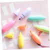 Abaodam 6Pcs Adorable Cartoon Highlighters Dual Tip Fluorescent Markers for Note Taking DIY Scrapbook for Students and Design view 4