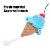 2PCS Ice Cream Dog Squeaky Toy, Soft Stuffed Plush Squeaky Dog Toys Pet Chewing Interactive for Puppies (Ice Cream Blue) view 4