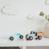 BUSY PUZZLE Colorful Wooden Toy Cars Set 2-Pack Truck and Car Durable Wooden Vehicles for Kids Montessori-Inspired Gift for Toddlers view 2