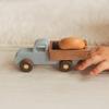 BUSY PUZZLE Colorful Wooden Toy Cars Set 2-Pack Truck and Car Durable Wooden Vehicles for Kids Montessori-Inspired Gift for Toddlers view 4