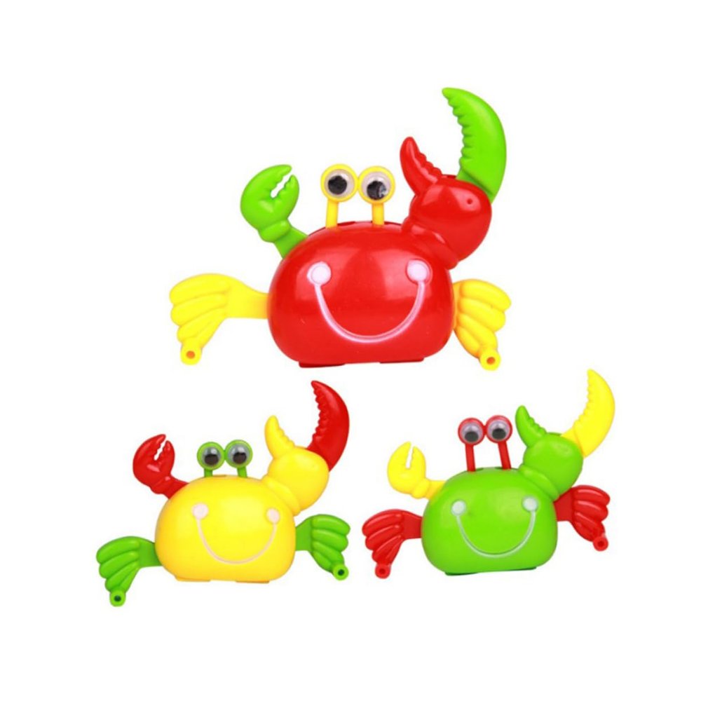 Abaodam 4Pcs Wind Up Crab Clockwork Crawly Crabs for Fun Plastic Easter Baskets and Spring Parties Safe and Engaging Wind Up