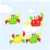 Abaodam 4Pcs Wind Up Crab Clockwork Crawly Crabs for Fun Plastic Easter Baskets and Spring Parties Safe and Engaging Wind Up view 2