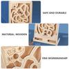 Beaupretty Wooden Pirate Marble Game Interactive Desktop Plaything for Eye Hand Coordination Educational for Boys for Family Fun view 4