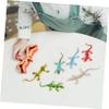 Abaodam 6Pcs Realistic Plastic Lizard Figurines Set Vivid Reptile for Safe Lightweight Educational Animal Models for Playtime and Decoration view 4