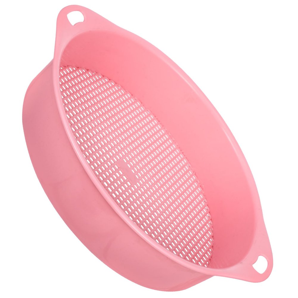 BESPORTBLE Multi Use Mesh Sifting Pan for Garden Lightweight Soil Sieve Tool for Efficient Sifting of Dirt Rocks and Compost for Gardening Landscaping and Beach Play