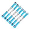ERINGOGO 6Pcs Adjustable Aluminum Turnbuckle Rod Linkage for Rc Epxhsp Racing Hpi Truck Buggy Upgrade Parts Steering Rods Blue view 1