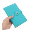 GRIRIW Money Saving Book Large Capacity Cash Organizer for Currency Collecting Album with Magnetic Closure Transparent Pages for Easy Viewing PU Material view 3
