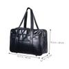 Beaupretty PU Waterproof Shoulder Briefcase for Men and Women Japanese School Uniform Bag Commuter Computer Tote Sturdy Anti-Splash Design view 2