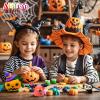 ARTPAR Halloween Crafts for Kids,Air Dry Clay Crafts Kit,12 Boxes Modeling Magic Soft Clay Art Sculpting Supplies,DIY Molding Clay Kit Hallowmas Pumpkin Party Favors for Boys & Girls Age 3-12 view 3