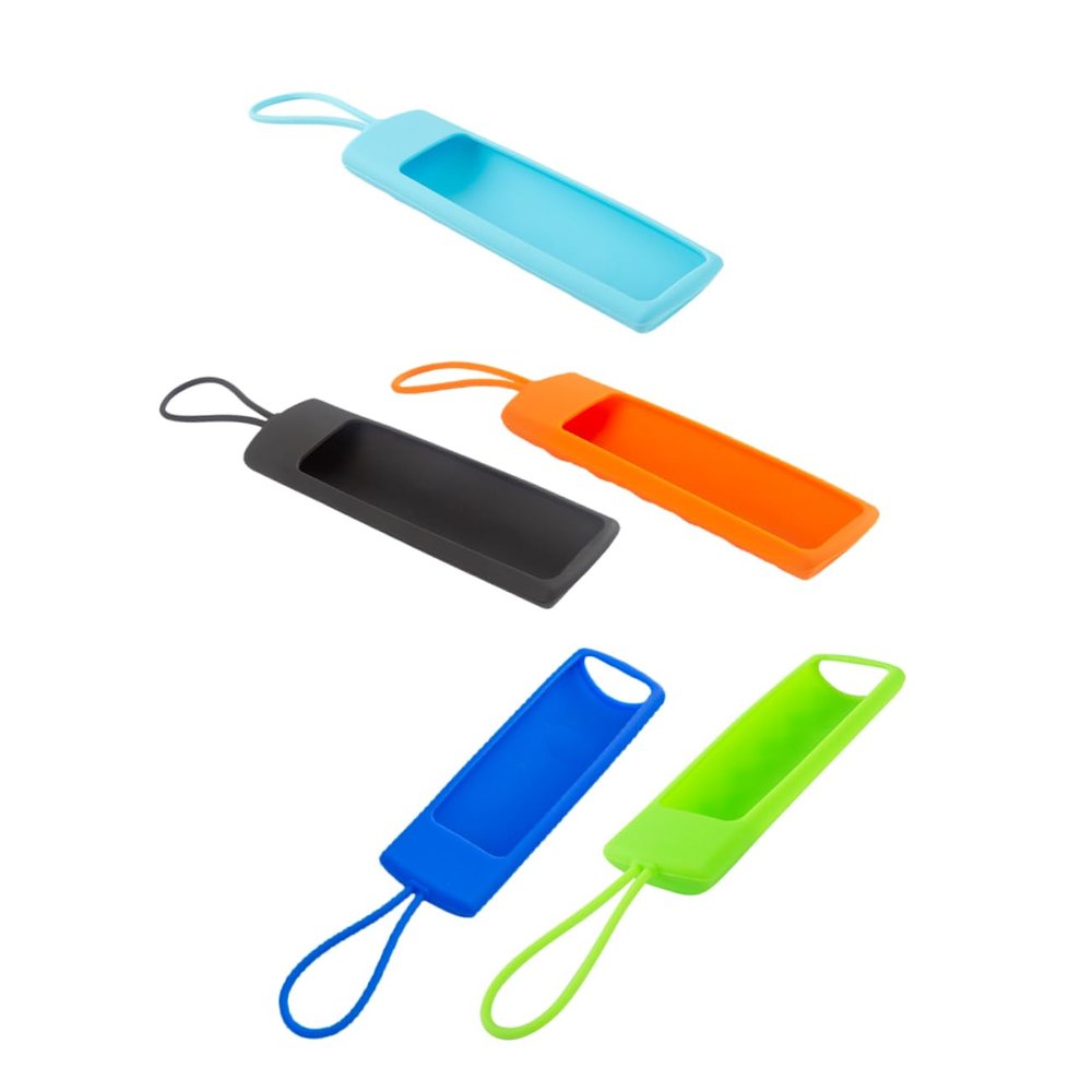 OKUMEYR 5Pcs Shockproof Silicone Cover Case for Stick Vibrant Colors Wave Texture Design All Around Protection for Remote Skin Friendly Material
