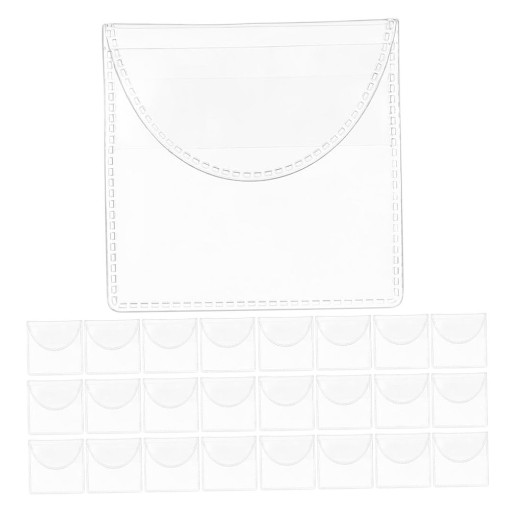 BUTIFULSIC 50Pcs Clear PVC Coin Sleeves Individual Pocket Holders for Coin Storage Display Versatile for Jewelry and Stamps Non Slip Design for Collectors