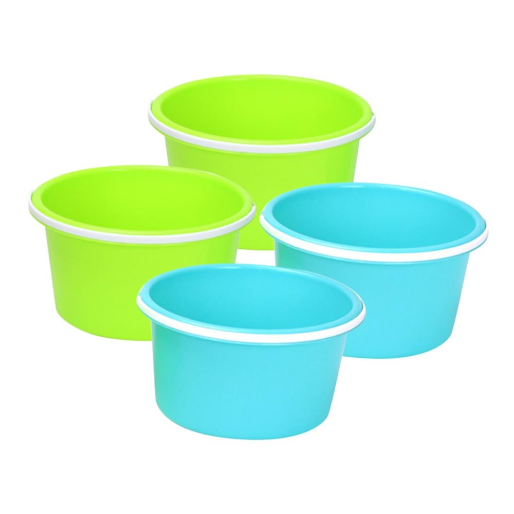 Beaupretty 4Pcs Small Plastic Beach Buckets Set Multifunctional Sand for Summer Activities for Backyard Fun and Pe Material for Scrubbing and Storage