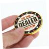 WHAMVOX 1Pc Metal Poker Dealer Button Game Marker for Card Games Party Supplies and Tournaments Lightweight Easy to Carry for Home view 4