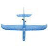 FUNNETOYU 1Pc Foam Hand Throwing Airplane Friendly Flying Glider Outdoor Fun for Boys Develops Practical Skills Safe Design Blue Color view 1