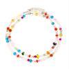 Bohemian Glass Multi Layer Layered Handmade Bead Pearl Necklace For Women,multicolour,40+7cm/47+7cm view 1