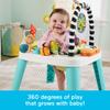 Fisher-Price Baby to Toddler Toy 2-in-1 Purple Monkey Activity Center & Play Table with Music Lights & Developmental Activities view 2