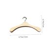 Abaodam 12Pcs Mini Wooden Doll Clothes Hangers Hangers for Doll Outfits for House Play and Wardrobe Organization view 2