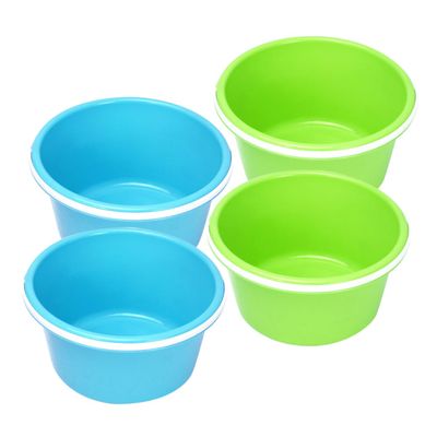Beaupretty 4Pcs Portable Beach Buckets Set Sand Dig Buckets with Comfortable Handles Versatile and Storage Pails for and Activities for Beach Fun