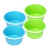 Beaupretty 4Pcs Portable Beach Buckets Set Sand Dig Buckets with Comfortable Handles Versatile and Storage Pails for and Activities for Beach Fun view 1