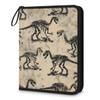 Adornori Cool Dinosaur Skeleton 4 Pocket Card Binder Holds 400 Cards Trading Card with Sleeves & Zipper Card Storage Organizer for MTG, TCG, Sports & Game Cards view 1