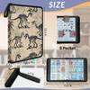 Adornori Cool Dinosaur Skeleton 4 Pocket Card Binder Holds 400 Cards Trading Card with Sleeves & Zipper Card Storage Organizer for MTG, TCG, Sports & Game Cards view 2