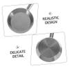 KICHOUSE 3Pcs Scale Metal Frying Pans for Realistic Cooking Play Educational Craft Props for Dollhouse Accessories view 3