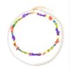 Vintage Multi-Layered Pearl Bohemian Gravel Necklace For Women,white,52+7cm/41+7cm view 1