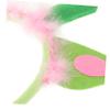 COSMEVIVI 1Set Plush Dinosaur Theme Headband Set Cosplay Accessories with Gloves Tail for Halloween Carnival and Fancy Dress Parties Adorable Dinosaur Costume Prop view 3