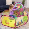 Barney Pop Up Playground  Ball Pit with 25 Play Balls and Basketball Hoop, Toddlers 2+ view 2