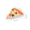 BESPORTBLE Lifelike Artificial Pizza Slice Model Faux Food Decoration for Photography Pretend Play and Kitchen Display Safe Role Play Food view 2