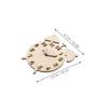 Uonlytech 2Sets Wooden DIY Clock Puzzle Parts Educational Teaching for Safe Natural Wood Components for Preschool Learning Home Decoration for Cognitive Education view 2