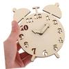 Uonlytech 2Sets Wooden DIY Clock Puzzle Parts Educational Teaching for Safe Natural Wood Components for Preschool Learning Home Decoration for Cognitive Education view 4