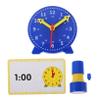 BESPORTBLE 1Set Learning Clock Set Interactive Classroom Teaching Clock for Recognition Complete Timetelling Kit with Model Stamp and DIY Cards for Group Learning view 1