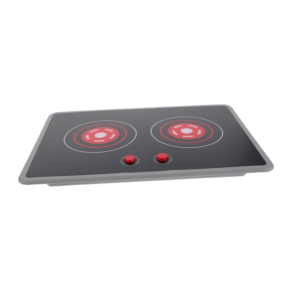 BESPORTBLE Simulated Induction Cooktop Kitchen Appliance with Realistic Lights Sounds for Interactive Play for Boys Home Preschool Settings