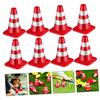 BESPORTBLE 12Pcs Mini Traffic Cones for Educational Road Signs for Sand Table Play and Decoration Bright Traffic Barrier Props view 3