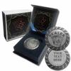 Monarch Precious Metals Custom Engraved 1oz .999 Fine Silver Poker Chip Dealer Button Marker with Gift Box view 1