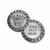 Monarch Precious Metals Custom Engraved 1oz .999 Fine Silver Poker Chip Dealer Button Marker with Gift Box view 2