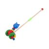HONMEET Wooden Push Walker Cartoon Animal and Play Safe Smooth Finish Encourages Motor Skills and Balance for Years view 1