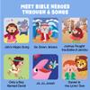 Bible Heroes Christian Sound Books for Kids - 6 Bible Songs for Toddlers Christian Gifts for Kids - Baby Bible for Baptism, Christening, Dedication Gifts, Sunday School, Preschool Homeschool view 2