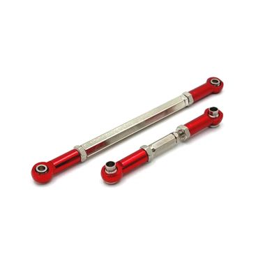 Metal Upgrade Front Axle Steering Rod RC Car Parts Fit For MN 1/12 MN168 MN82 LC79 MN78 Remote Control Car Accessories(Red)