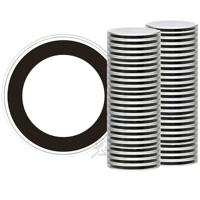 OnFireGuy 50-Pack 34mm Black Ring Coin Holders for 1oz Gold Libertad | Protective Coin Cases for $20 Gold Double Eagle, $20 St. Gaudens Coins