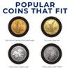 OnFireGuy 50-Pack 34mm Black Ring Coin Holders for 1oz Gold Libertad | Protective Coin Cases for $20 Gold Double Eagle, $20 St. Gaudens Coins view 2